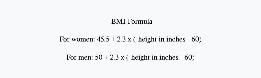 BMI Formula
