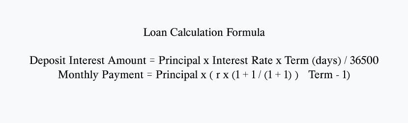 loan calculation formula