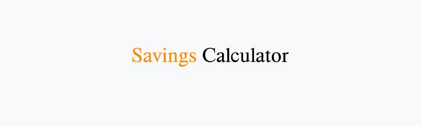 savings calculator